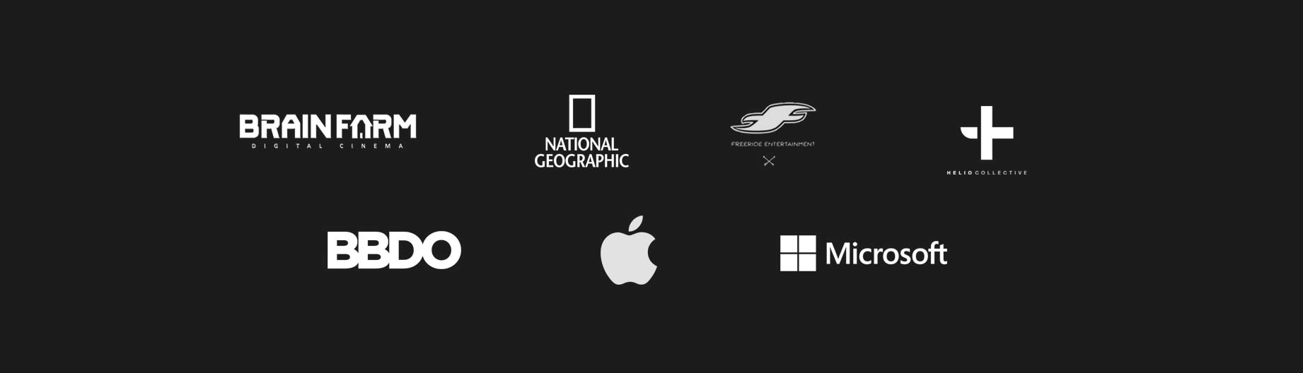 Brain Farm, Nat Geo, Apple, BBDO, Microsoft